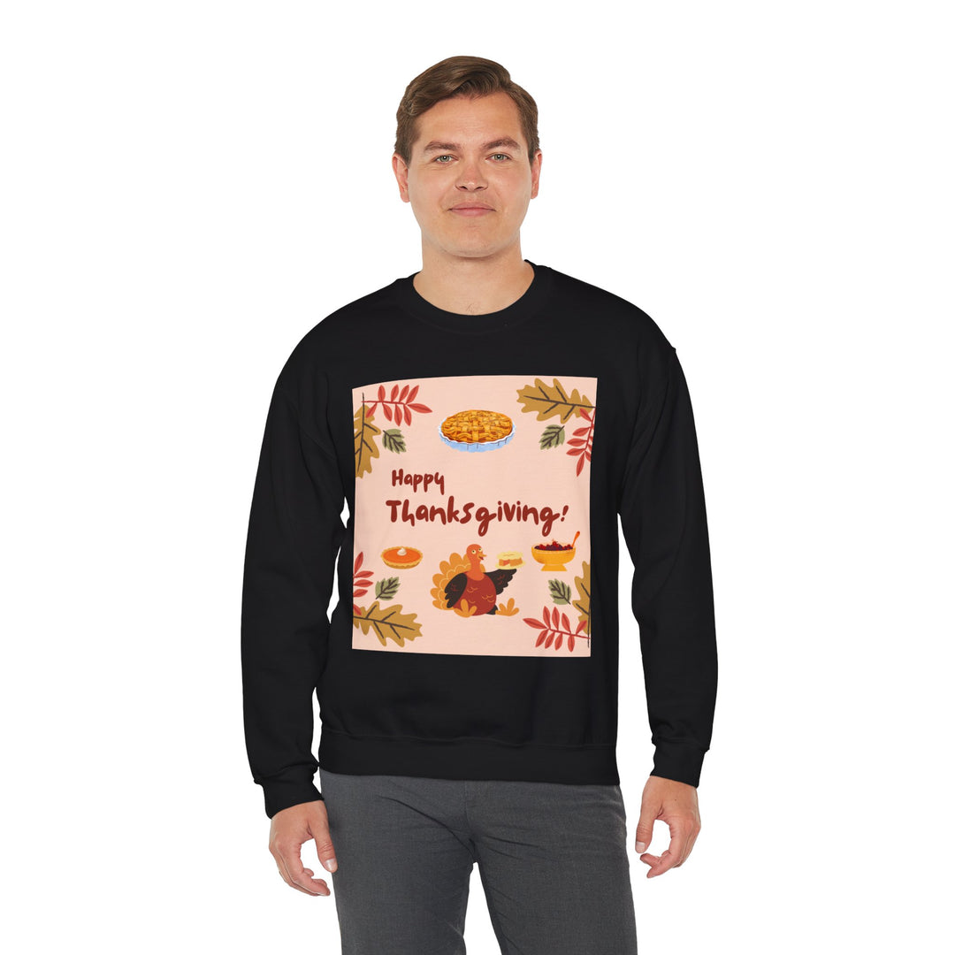 Thanksgiving turkey Sweatshirt, Crewneck, unique, heavy weight, available in 4 colors and 6 sizes