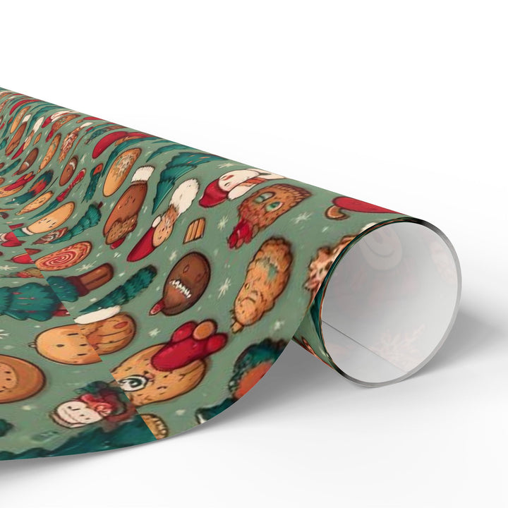Christmas Santa Wrapping Paper, Mate or Glossy