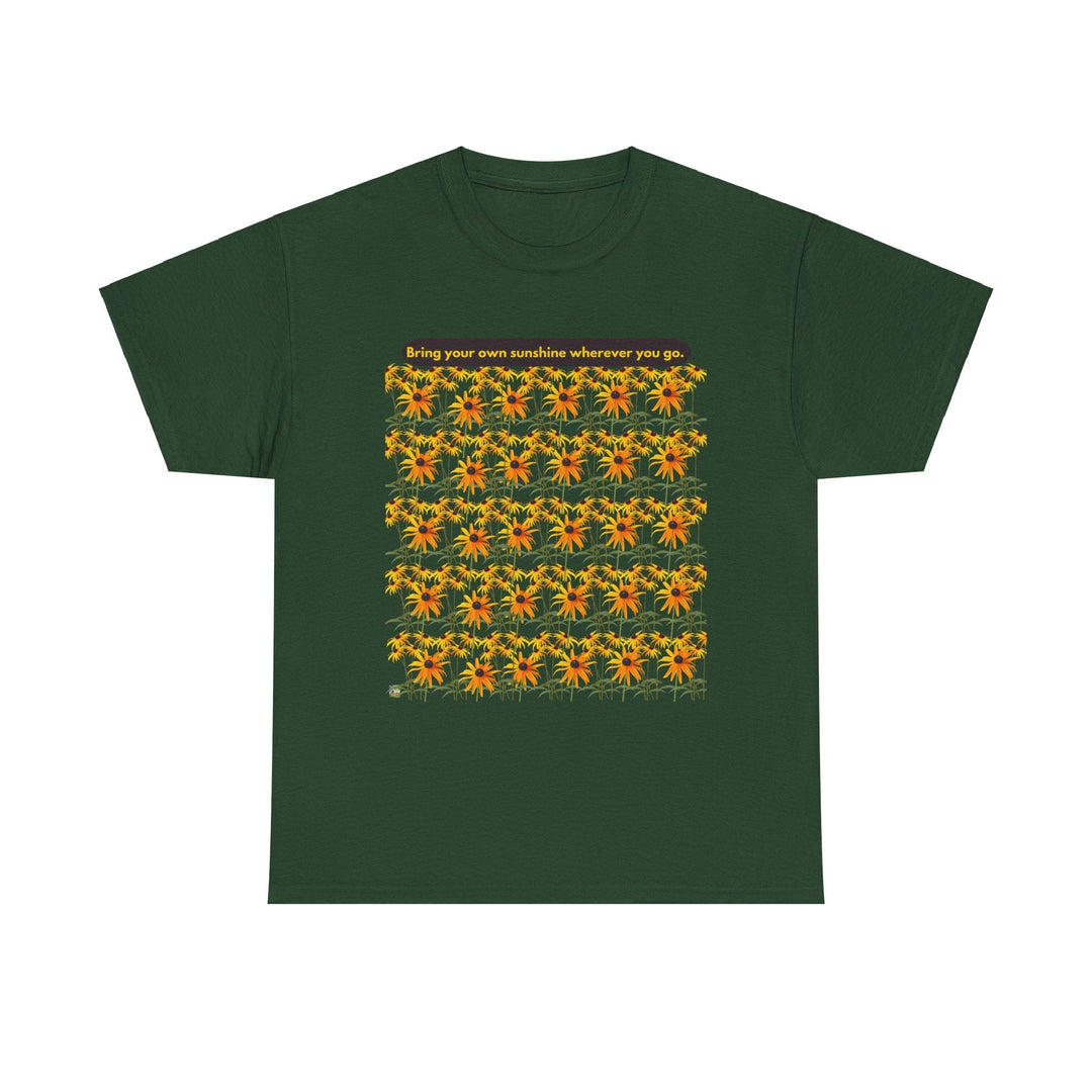 Sunshine T-shirt Cheerful Black Eyed Susan flowers unisex