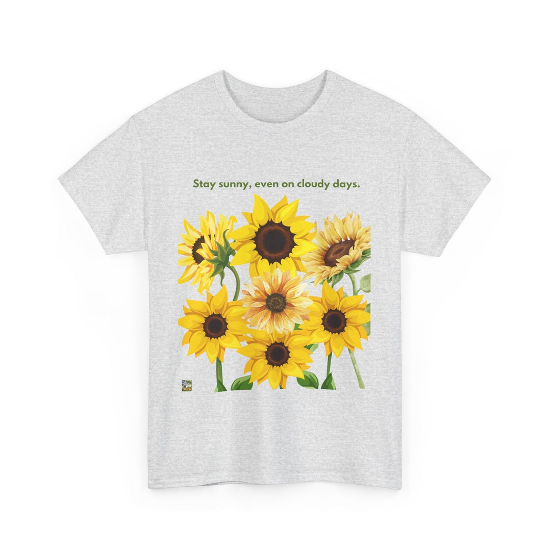 Sunflower Days Heavy T-shirt Cheerful Bright up-lifting unisex