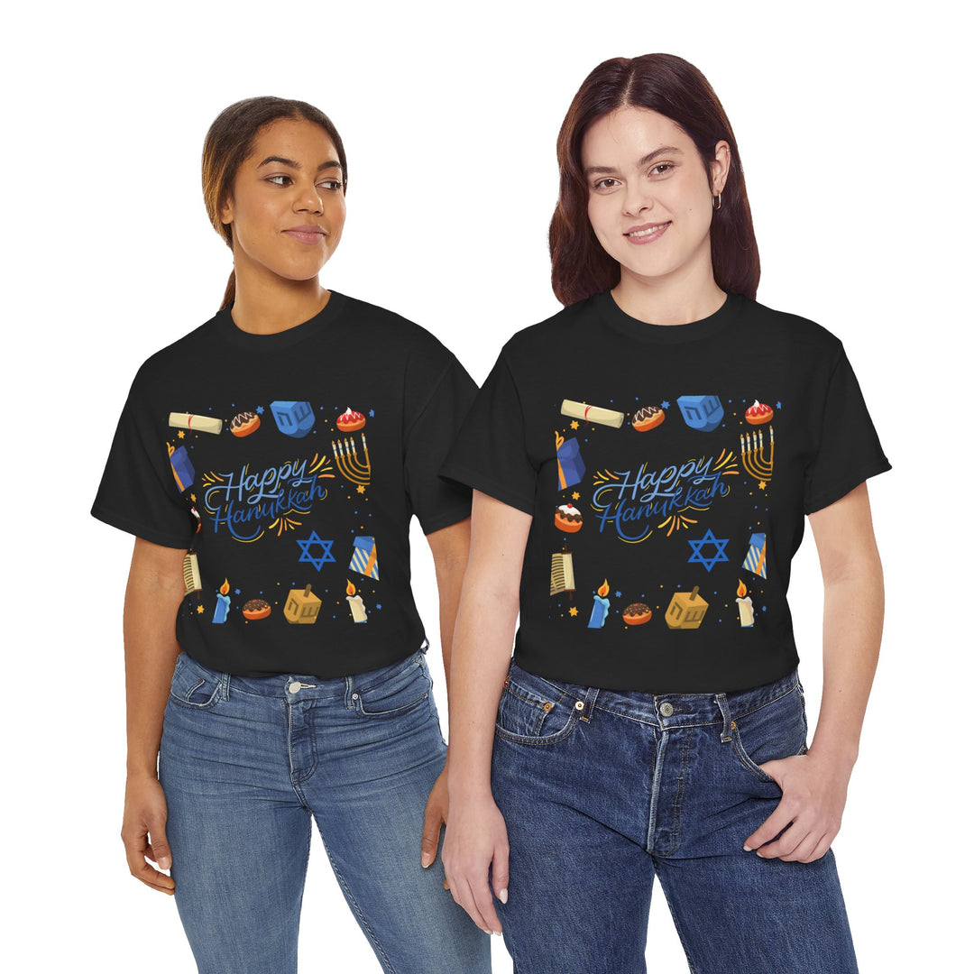 Happy Hanukkah T-shirt, Unisex, Christmas , 6 colors, 8 sizes