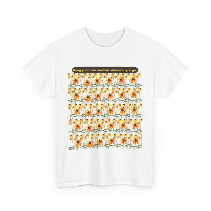 Sunshine T-shirt Cheerful Black Eyed Susan flowers unisex