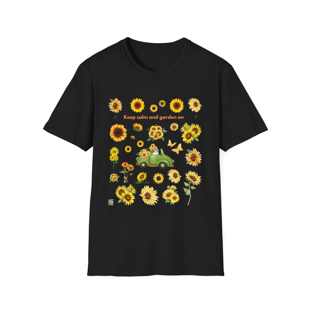 Sunflower Vibes T-Shirt 70s throwback Sunflowers VW bug unisex
