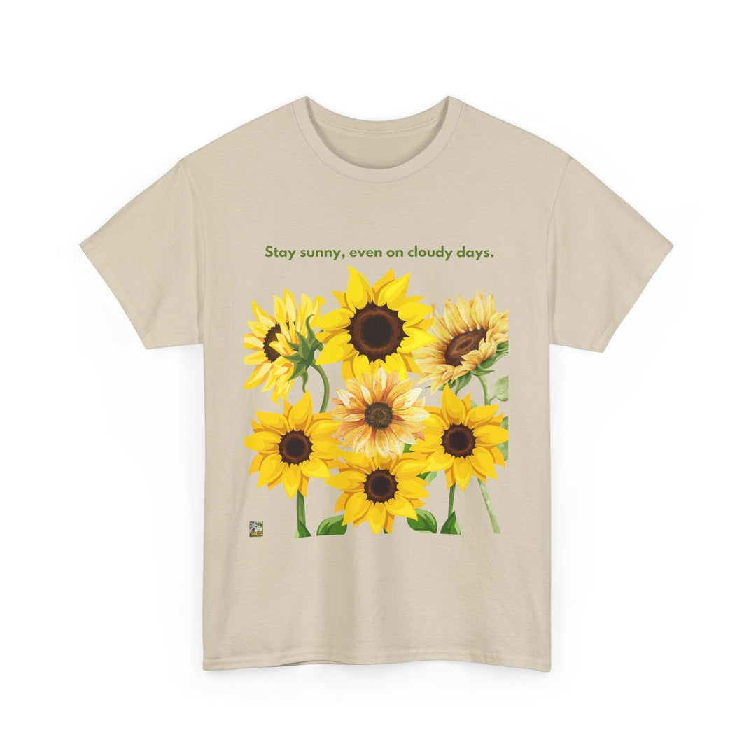 Sunflower Days Heavy T-shirt Cheerful Bright up-lifting unisex