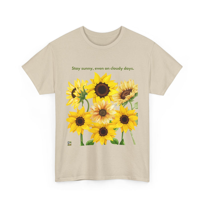 Sunflower Days Heavy T-shirt Cheerful Bright up-lifting unisex