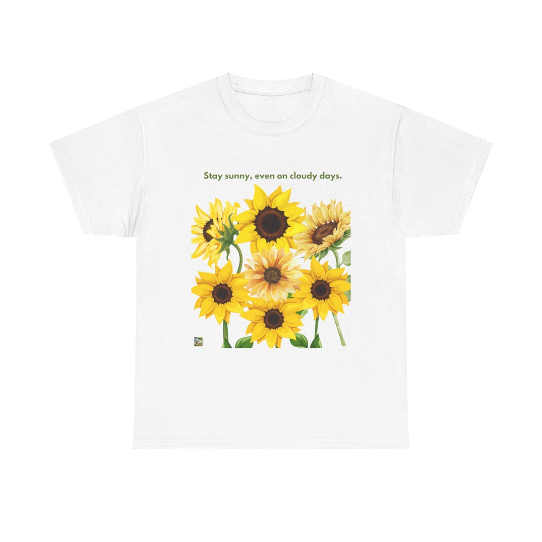 Sunflower Days Heavy T-shirt Cheerful Bright up-lifting unisex