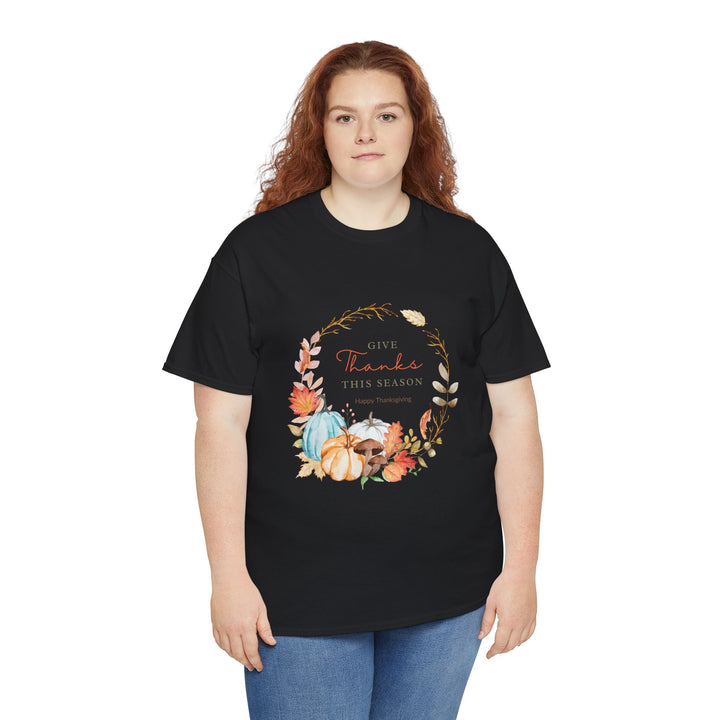 Thanksgiving Hello T-shirt, Thanksgiving, Colorful, unisex, 4 colors, 8 sizes
