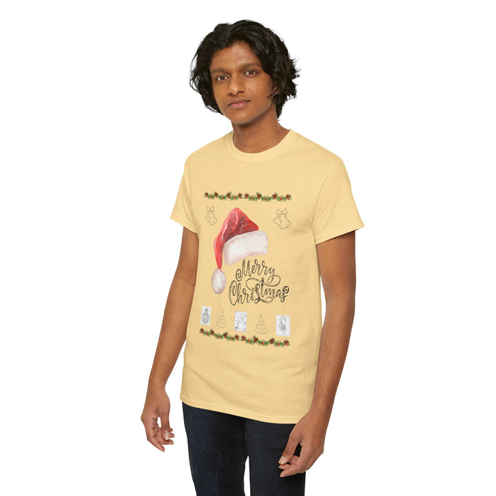 Santa Hat T-shirt, Unisex, Christmas, 6 colors, 8 sizes