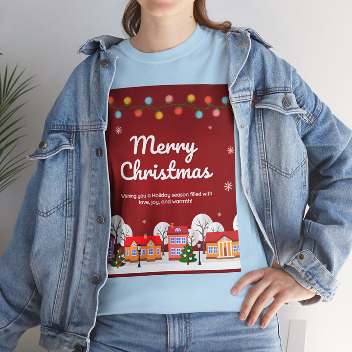 Merry Christmas Village T-shirt, Unisex, Christmas, 6 colors, 8 sizes