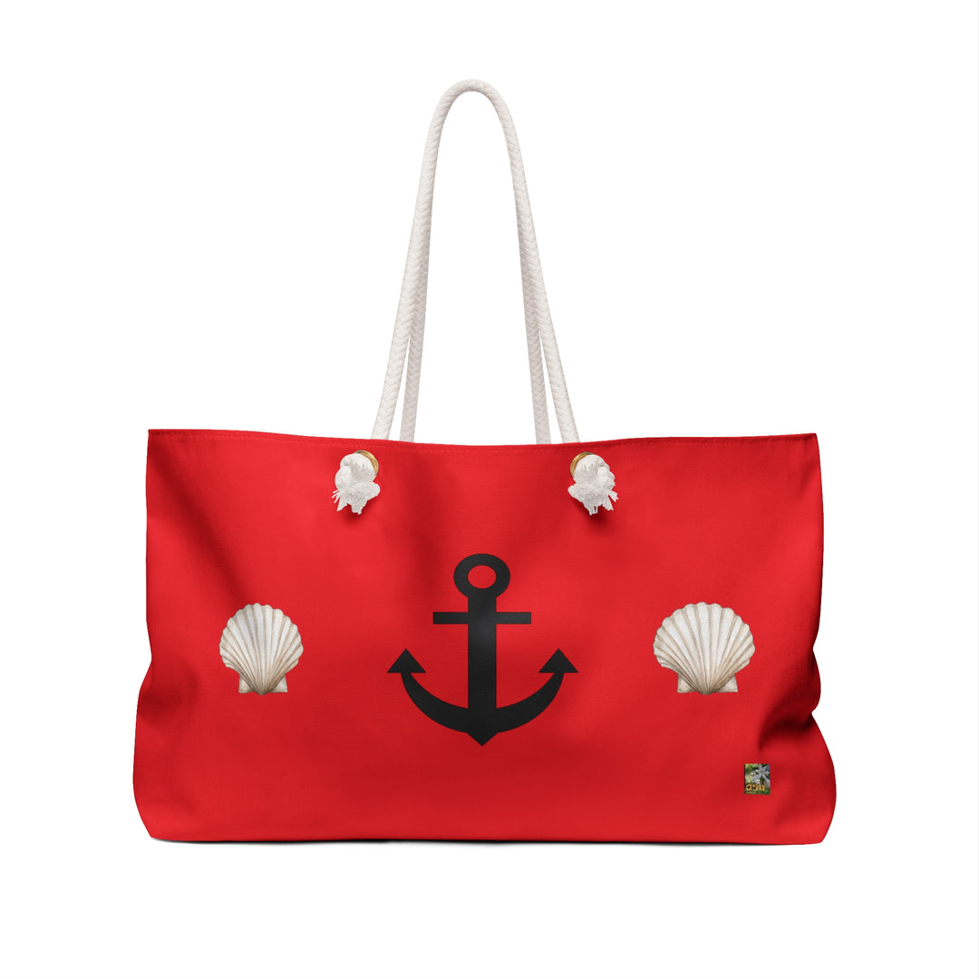 Red 'Anchors Away' Summer Beach Bag - "Capture the Magic of Summer: a Beach Bag That Bring Back Memories of a day in the sun"