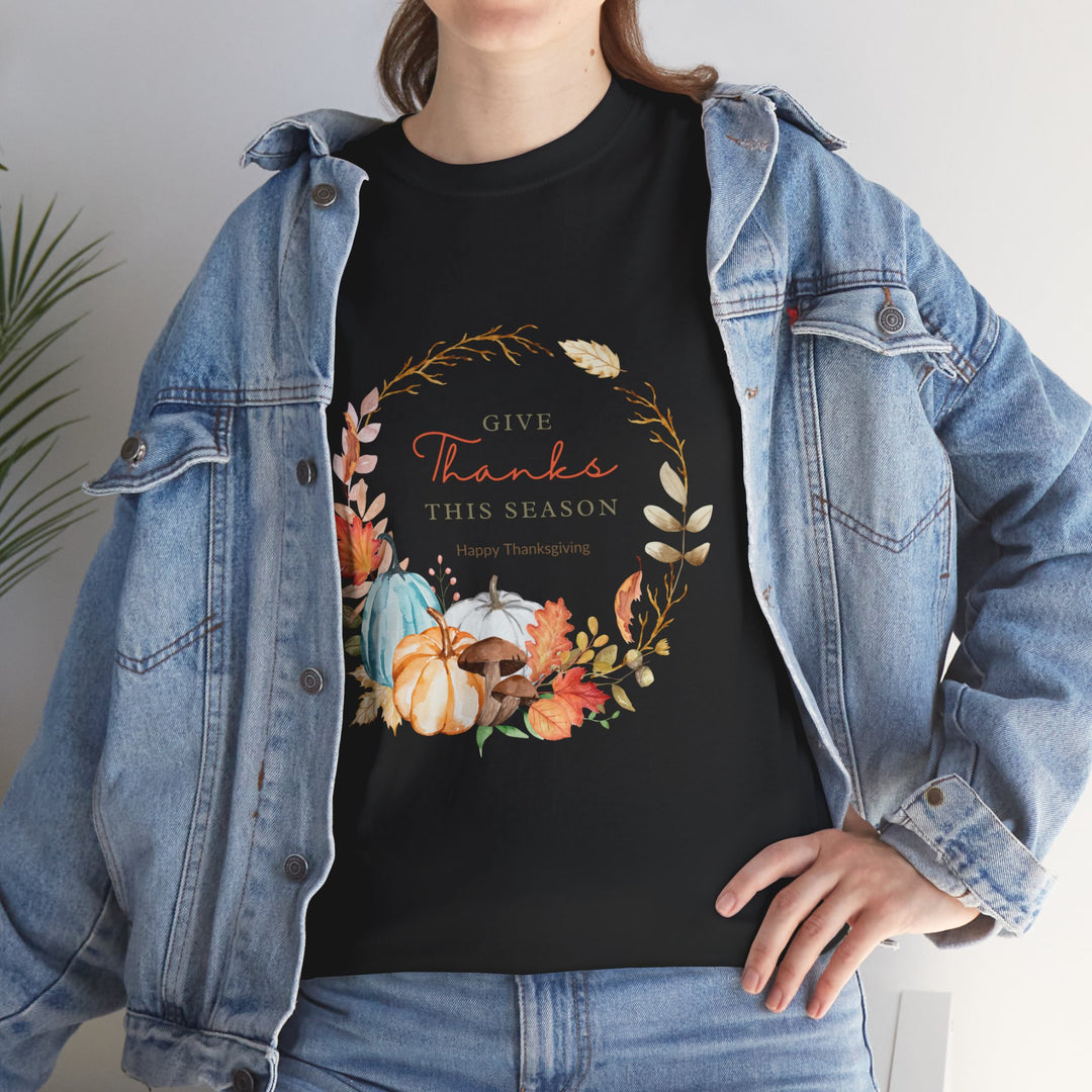 Thanksgiving Hello T-shirt, Thanksgiving, Colorful, unisex, 4 colors, 8 sizes
