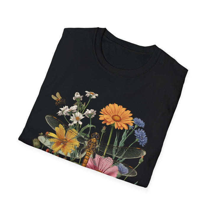 Dragonfly & Wildflower Tee, 6 colors, 5 sizes