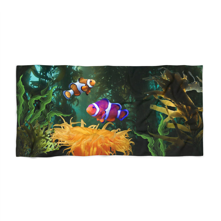 Clownfish Beach Towel, Summer Pool Accessory, Vacation Essentials, Fun Beach Design