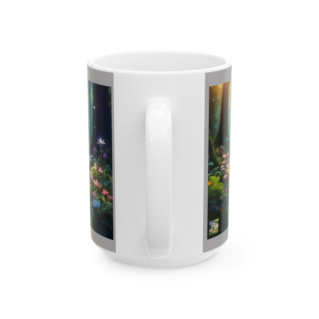 Fairy Gardener 11oz, 15oz Customized Ceramic Mug, Unique Design, great Gift Idea, create Home Brew Joy, Customized
