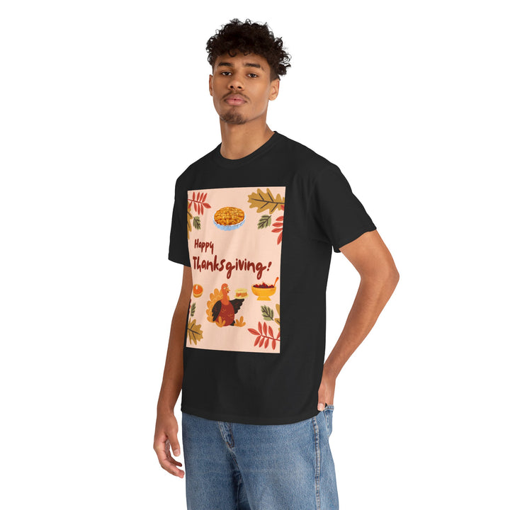 Thanksgiving turkey T-shirt, Thanksgiving, Colorful, unisex, 4 colors, 8 sizes
