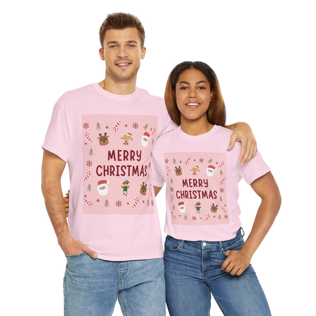 Merry Christmas & Candy Canes T-shirt, Unisex, Christmas, 10 colors, 8 sizes