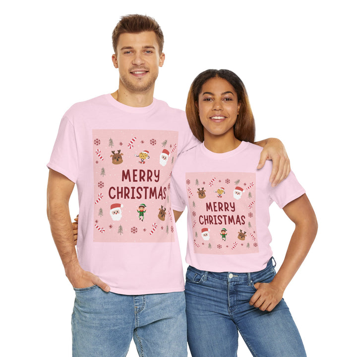 Merry Christmas & Candy Canes T-shirt, Unisex, Christmas, 10 colors, 8 sizes