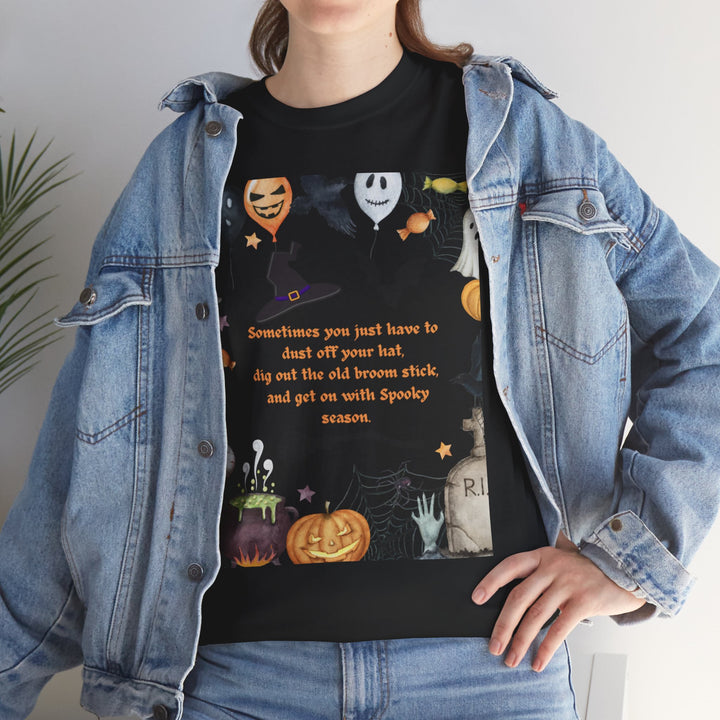 Witch's Hat Spooky Season T-shirt, Colorful, unisex, 4 colors, 8 sizes