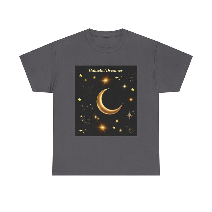 Galactic Dreamer Heavy T-shirt Stars - Moon Cheerful Dreamer unisex