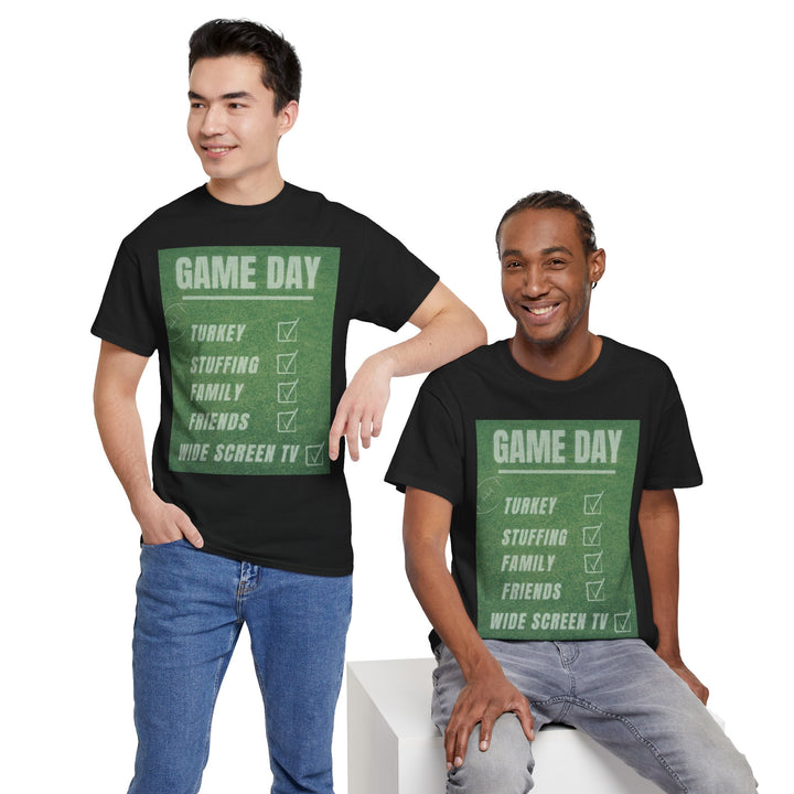 Thanksgiving Game Day T-shirt, Thanksgiving, Colorful, unisex, 4 colors, 8 sizes