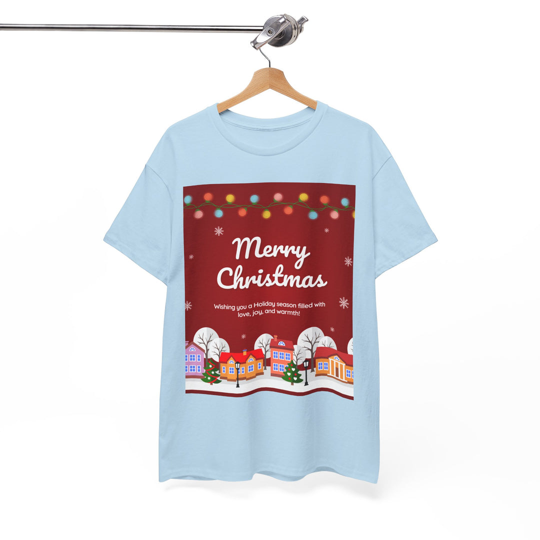 Merry Christmas Village T-shirt, Unisex, Christmas, 6 colors, 8 sizes