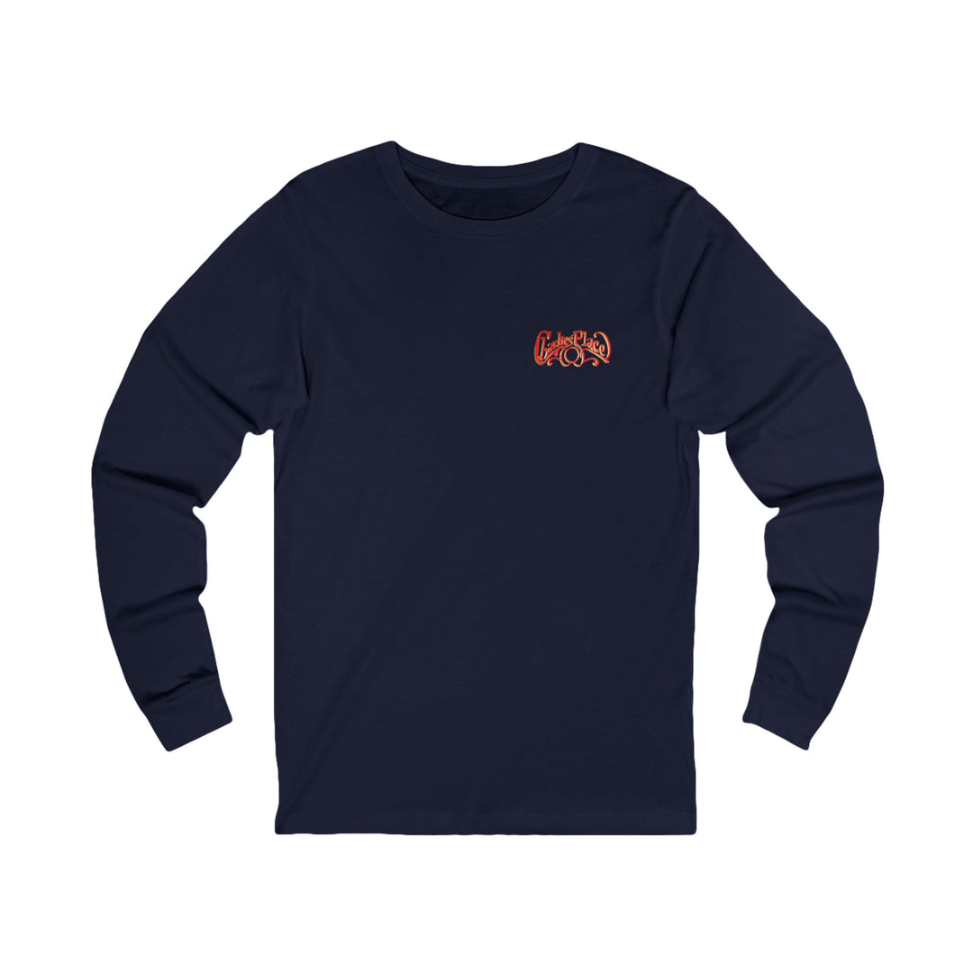 Charlie’s Place Long Sleeve Tee — Restaurant Logo & Address Back Print