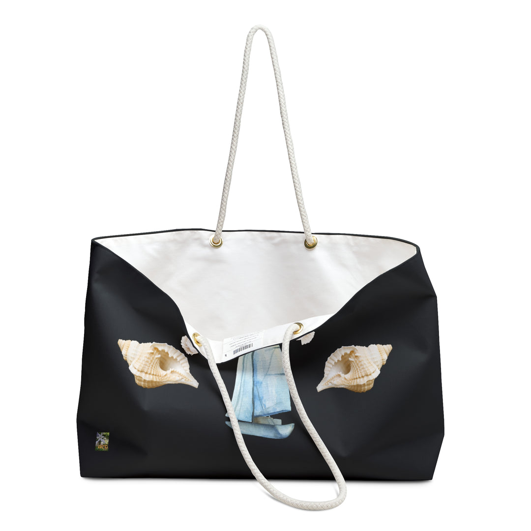 Black 'Sail Away' Summer Beach Bag - "Capture the Magic of Summer: a Beach Bag That Bring Back Memories of a day in the sun"