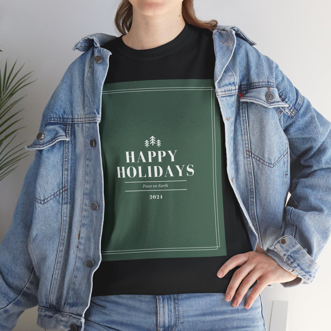 Happy Holidays T-shirt, Unisex, Christmas, 6 colors, 8 sizes