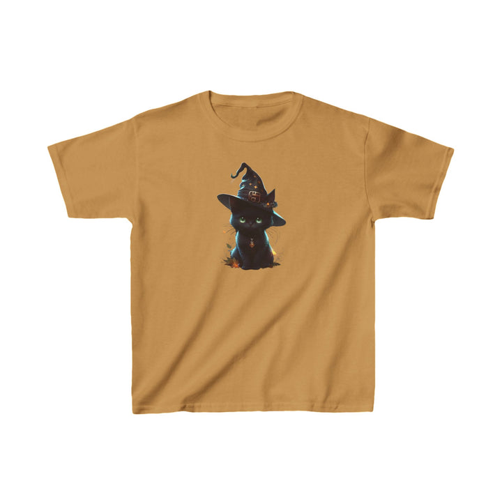 Halloween Black Cat Kids Heavy Cotton™ Tee, 6 colors, 5 sizes, TicTok