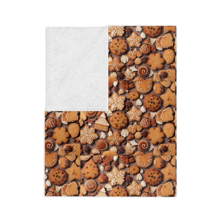Christmas Cookies Velveteen Microfiber Blanket