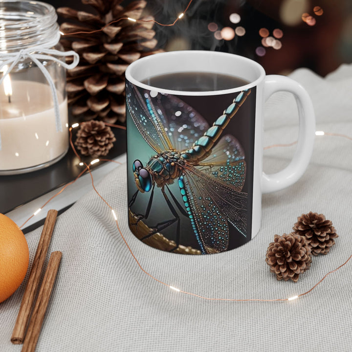 Dragonfly 11oz,15oz Ceramic Mug, Unique Design, great Gift Idea, create Home Brew Joy