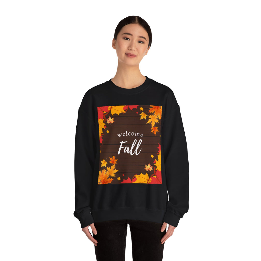 Fall Sweatshirt, Crewneck, unique, heavy weight, available in 5 colors and 6 sizes
