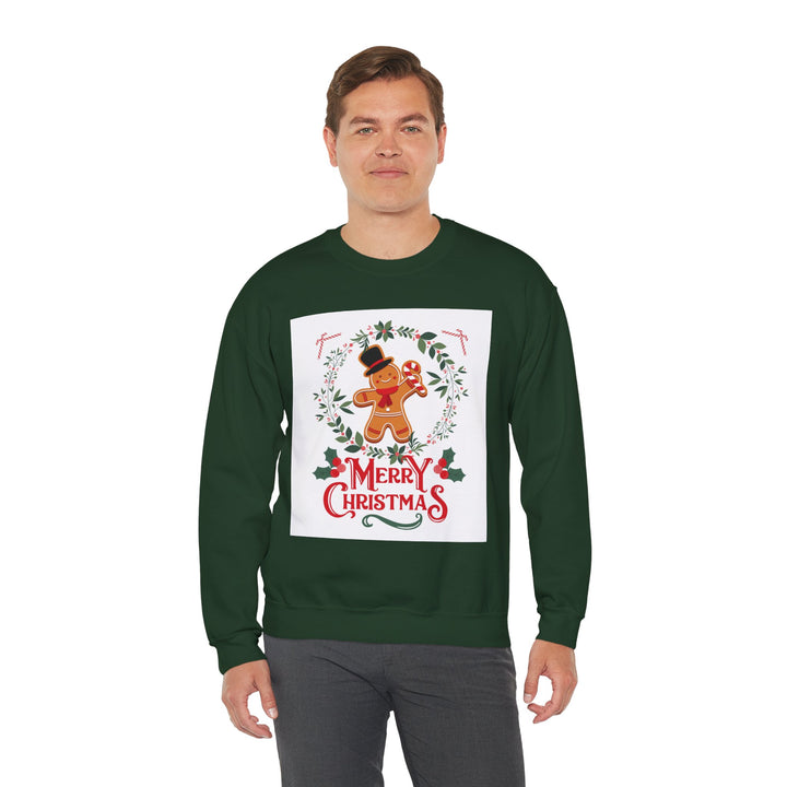 Gingerbread Man Sweatshirt, Crewneck, unique, heavy weight, available in 6 colors and 6 sizes