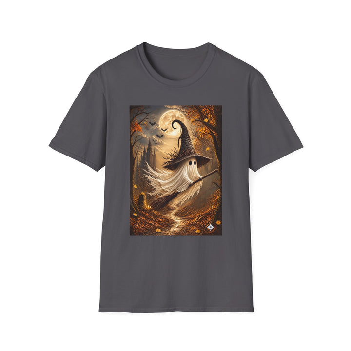 Halloween Ghost T-Shirt — Cute Witch Hat Spooky Moon Tee