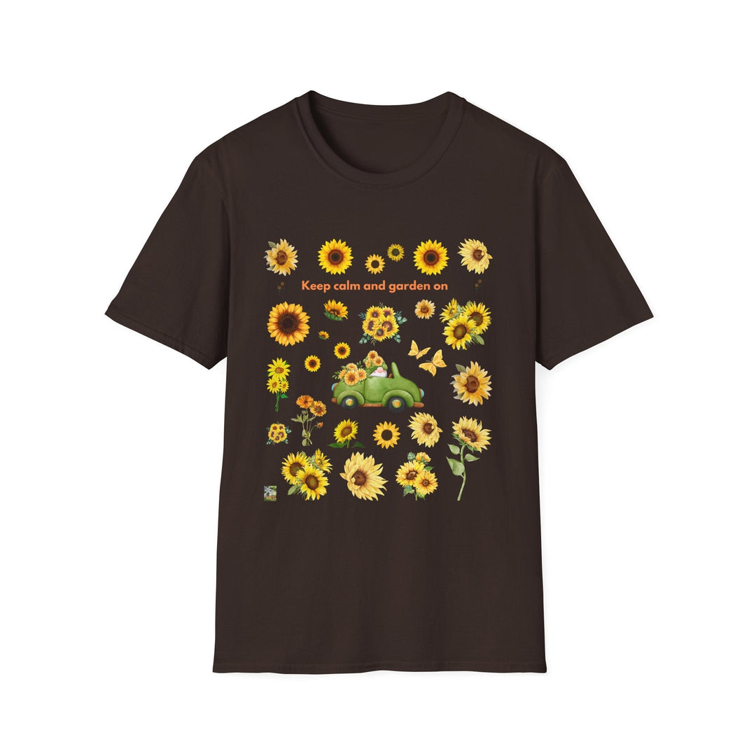 Sunflower Vibes T-Shirt 70s throwback Sunflowers VW bug unisex