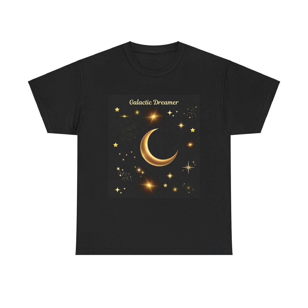Galactic Dreamer Heavy T-shirt Stars - Moon Cheerful Dreamer unisex