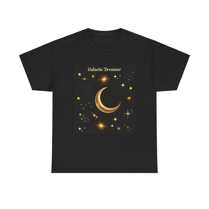 Galactic Dreamer Heavy T-shirt Stars - Moon Cheerful Dreamer unisex