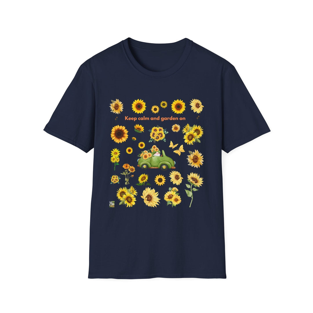 Sunflower Vibes T-Shirt 70s throwback Sunflowers VW bug unisex