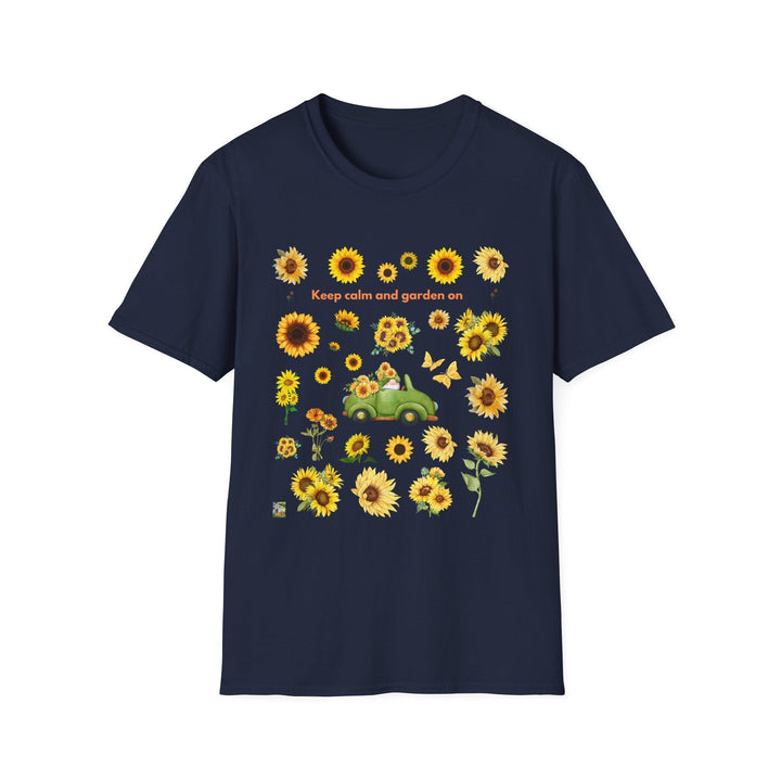Sunflower Vibes T-Shirt 70s throwback Sunflowers VW bug unisex