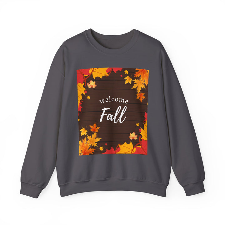 Fall Sweatshirt, Crewneck, unique, heavy weight, available in 5 colors and 6 sizes