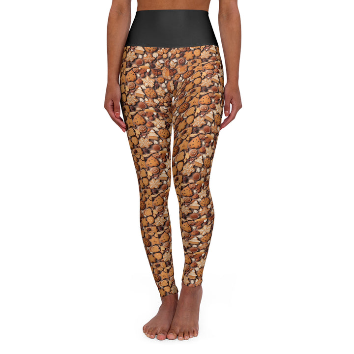 Womans's Christmas Cookies High Waisted Yoga Leggings