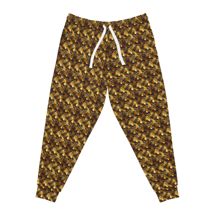 Gold Camo Unisex Athletic Joggers. 1 color, 6 sizes