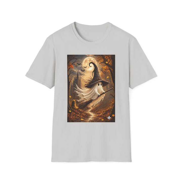 Halloween Ghost T-Shirt — Cute Witch Hat Spooky Moon Tee
