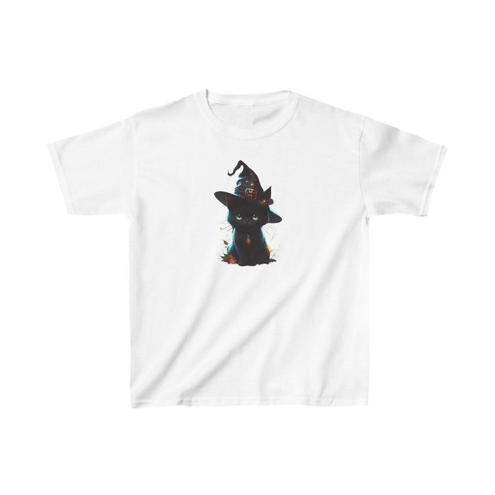 Halloween Black Cat Kids Heavy Cotton™ Tee, 6 colors, 5 sizes, TicTok