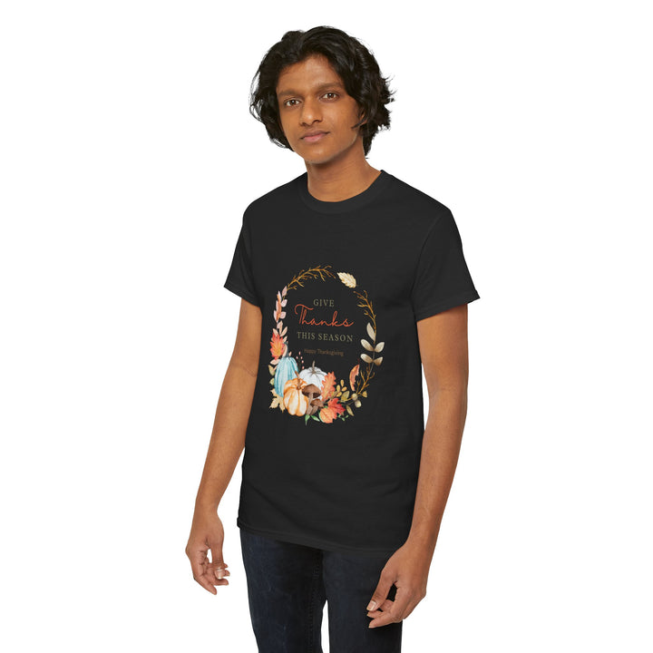 Thanksgiving Hello T-shirt, Thanksgiving, Colorful, unisex, 4 colors, 8 sizes