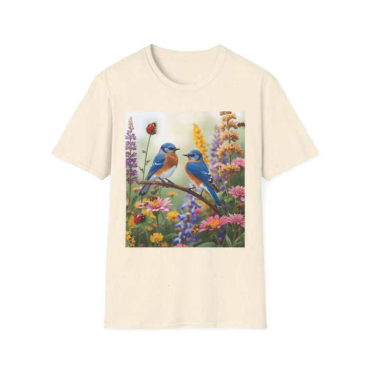Bluebird & Wildflower Tee, 6 colors, 5 sizes