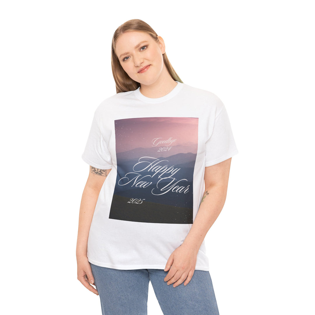 Goodbye 2024, Happy New Year 2025 T-shirt, Unisex, Christmas, 8 colors, 8 sizes