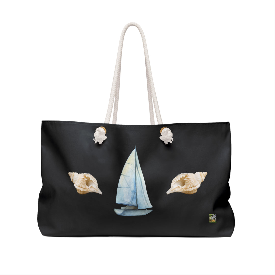 Black 'Sail Away' Summer Beach Bag - "Capture the Magic of Summer: a Beach Bag That Bring Back Memories of a day in the sun"