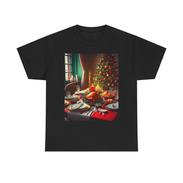 Christmas Dinner Table T-shirt, Unisex, Christmas