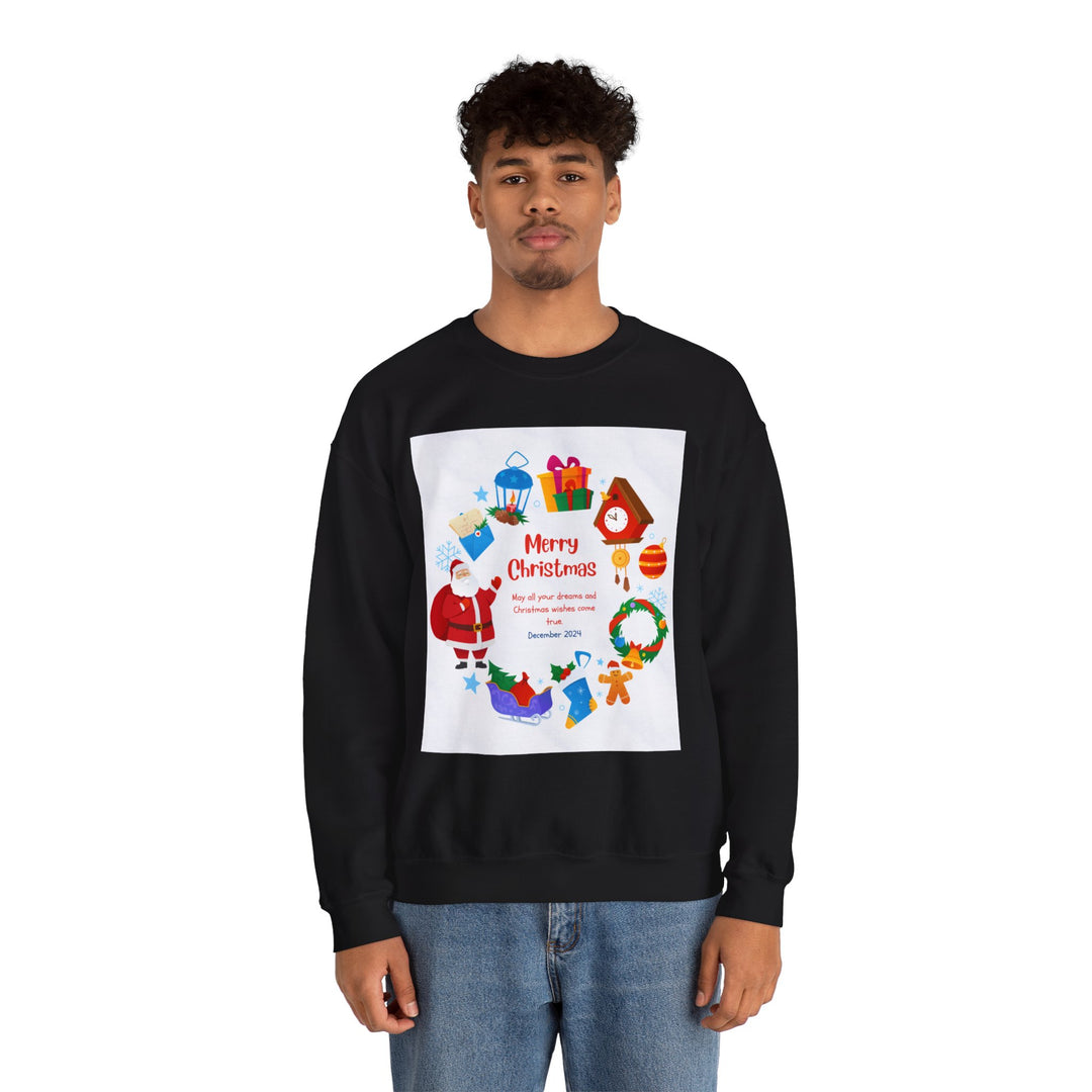Christmas Sweatshirt, Crewneck, unique, heavy weight, available in 5 colors and 6 sizes